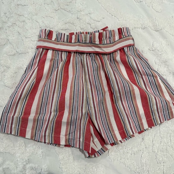 Boho Striped Tie Waist Shorts for Women - Perfect for Spring and Summer Fashion - Picture 5 of 6